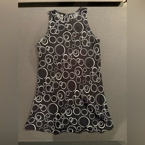 All that Jazz Black Maxi Dress with White Circle Pattern